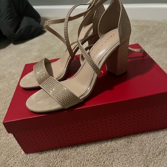 Kelly & Katie Women's Tan Strappy Heels - Picture 3 of 8